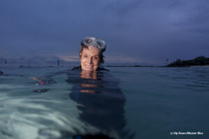 Sylvia Earle in the ocean