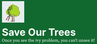 save our trees logo